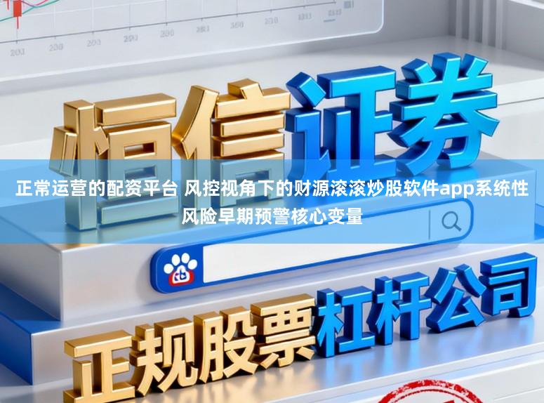 正常运营的配资平台 风控视角下的财源滚滚炒股软件app系统性风险早期预警核心变量