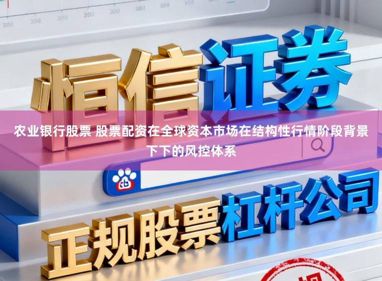 农业银行股票 股票配资在全球资本市场在结构性行情阶段背景下下的风控体系