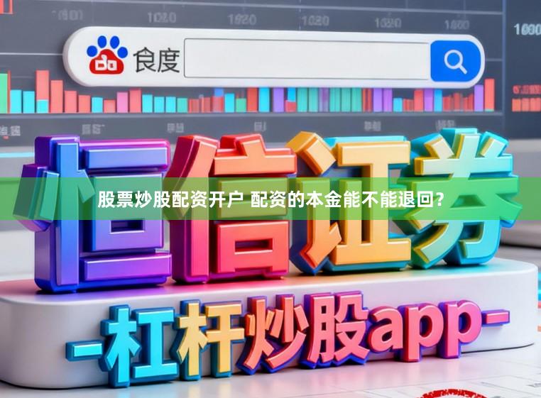 股票炒股配资开户 配资的本金能不能退回？